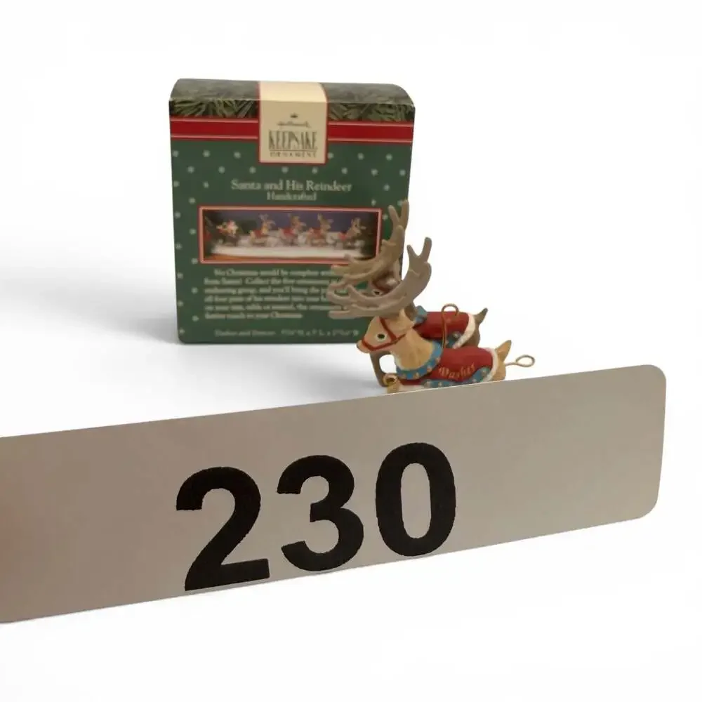 Hallmark Keepsake Christmas Ornaments Prancer & Vixen 1992